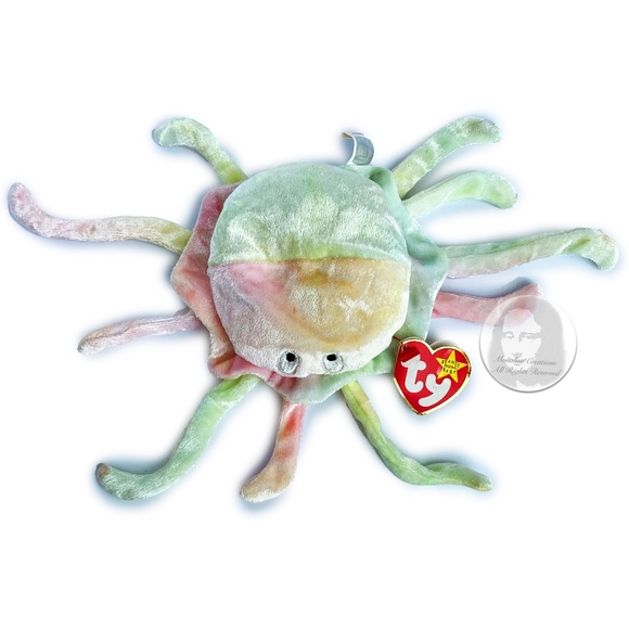 TY Beanie Babies Goochy Octopus Plush Vintage 1999 with Tag Collectible HTF - Picture 1 of 8